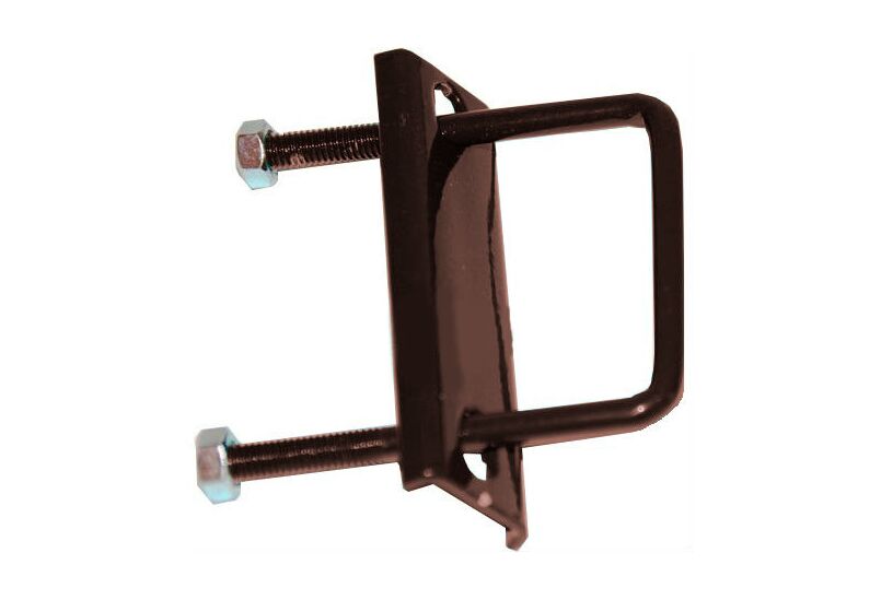 Хомут оцинкованный для столба 60х40 ППК, 8017 (коричневый)