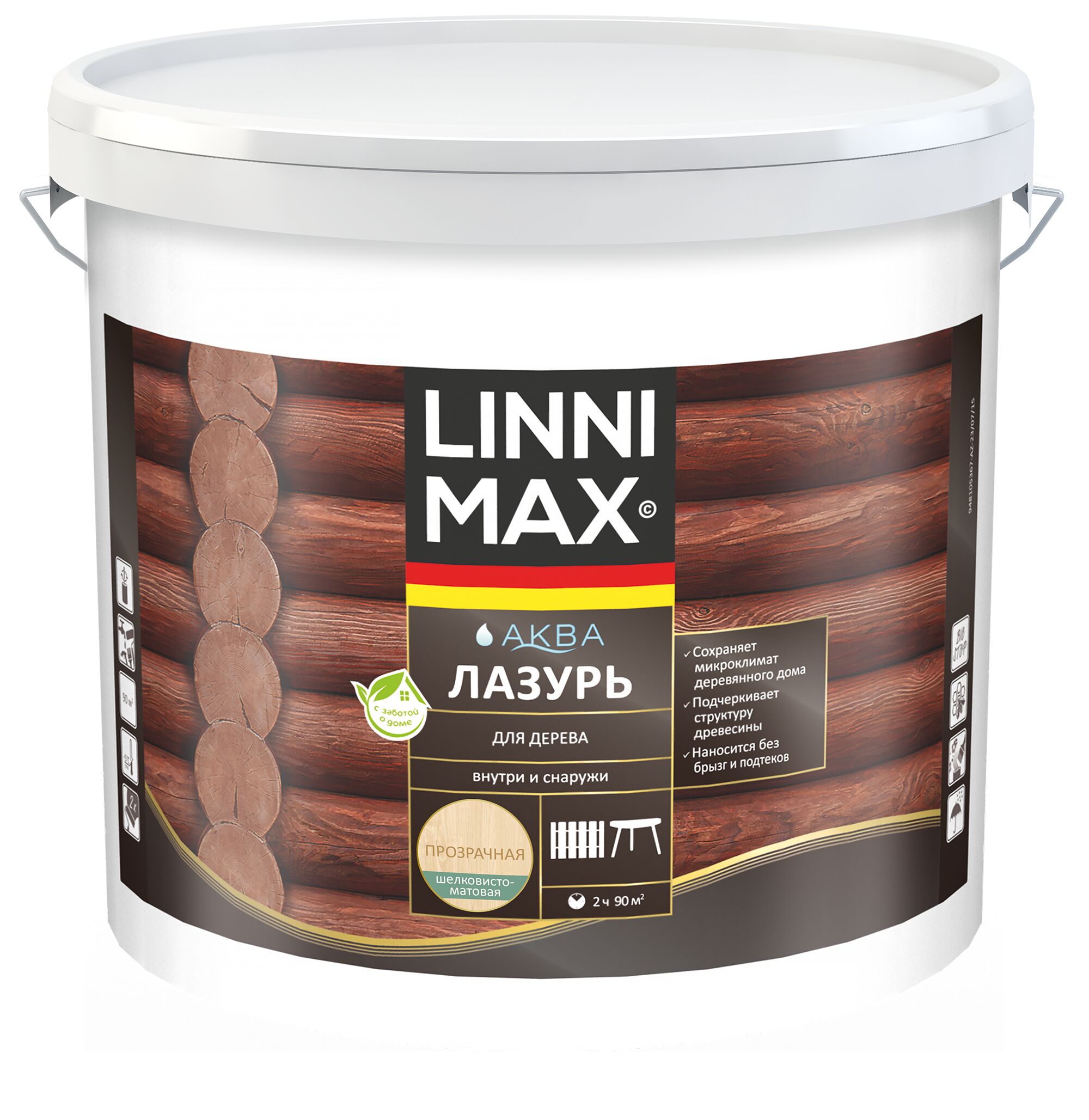 Аква Лазурь для дерева 9л Лессирующий антисептик LINNIMAX, Аква Лазурь для дерева 9л Лессирующий антисептик LINNIMAX купить в Санкт-Петербурге Аква Лазурь для дерева 9л Лессирующий антисептик LINNIMAX, Аква Лазурь для дерева 9л Лессирующий антисептик LINNIMAX