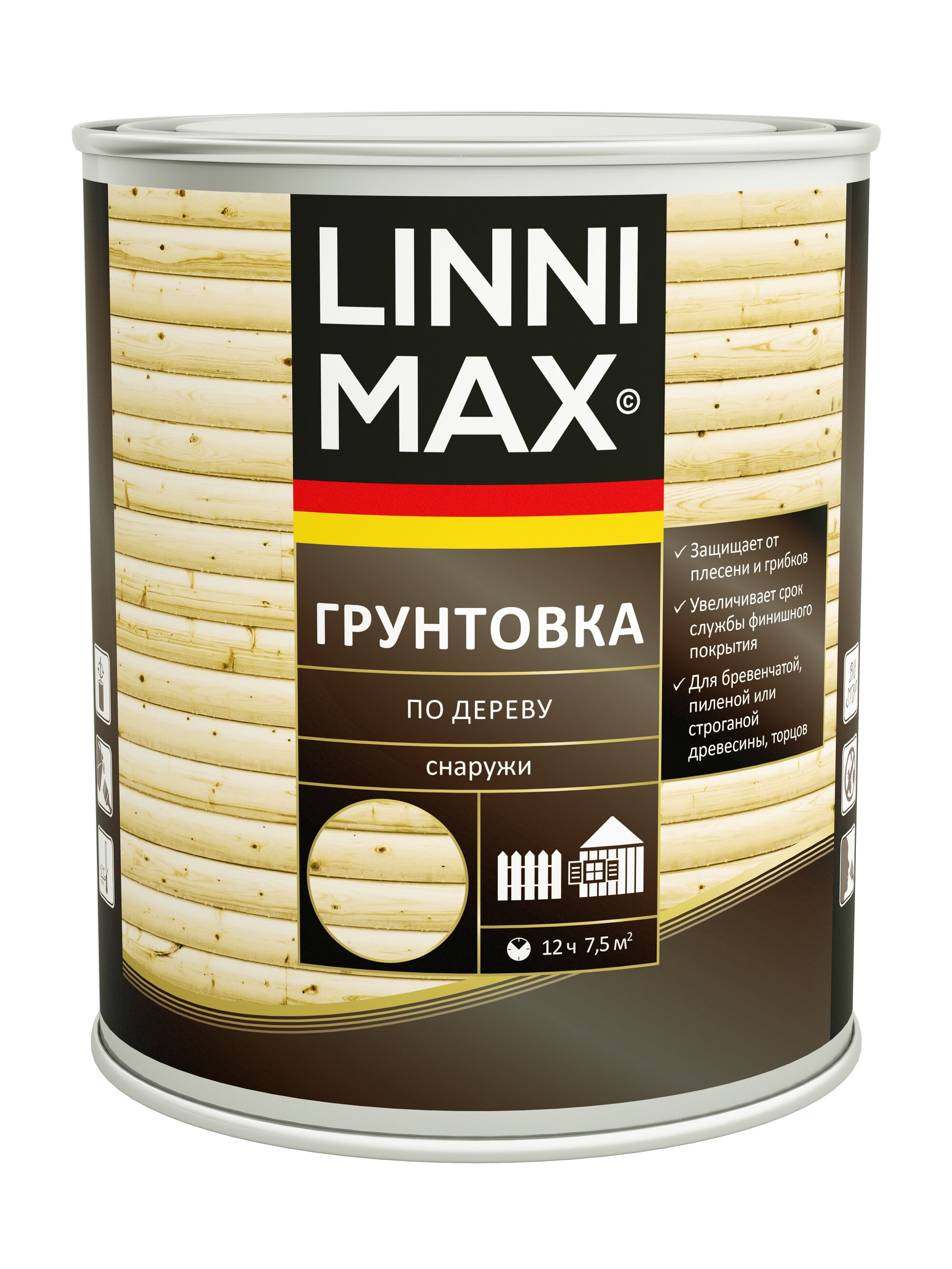 Грунтовка по дереву 0,75л Лессирующий антисептик LINNIMAX, Грунтовка по дереву 0,75л Лессирующий антисептик LINNIMAX купить в Санкт-Петербурге Грунтовка по дереву 0,75л Лессирующий антисептик LINNIMAX, Грунтовка по дереву 0,75л Лессирующий антисептик LINNIMAX