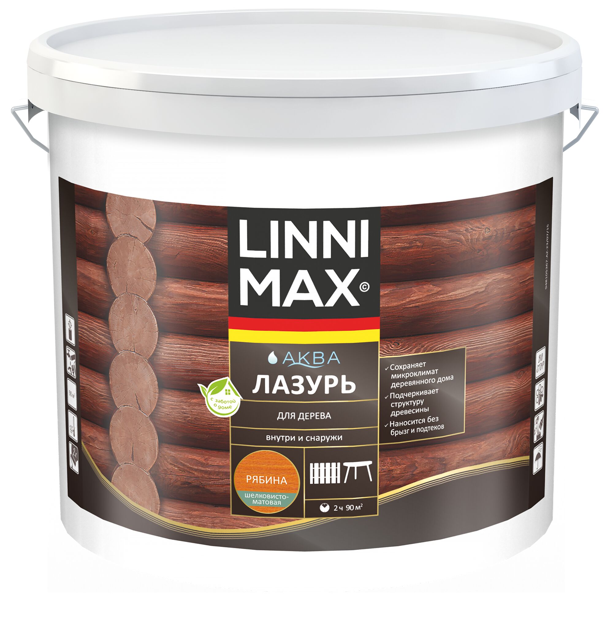 Аква Лазурь для дерева Рябина 9л Лессирующий антисептик LINNIMAX, Аква Лазурь для дерева Рябина 9л Лессирующий антисептик LINNIMAX купить в Санкт-Петербурге Аква Лазурь для дерева Рябина 9л Лессирующий антисептик LINNIMAX, Аква Лазурь для дерева Рябина 9л Лессирующий антисептик LINNIMAX