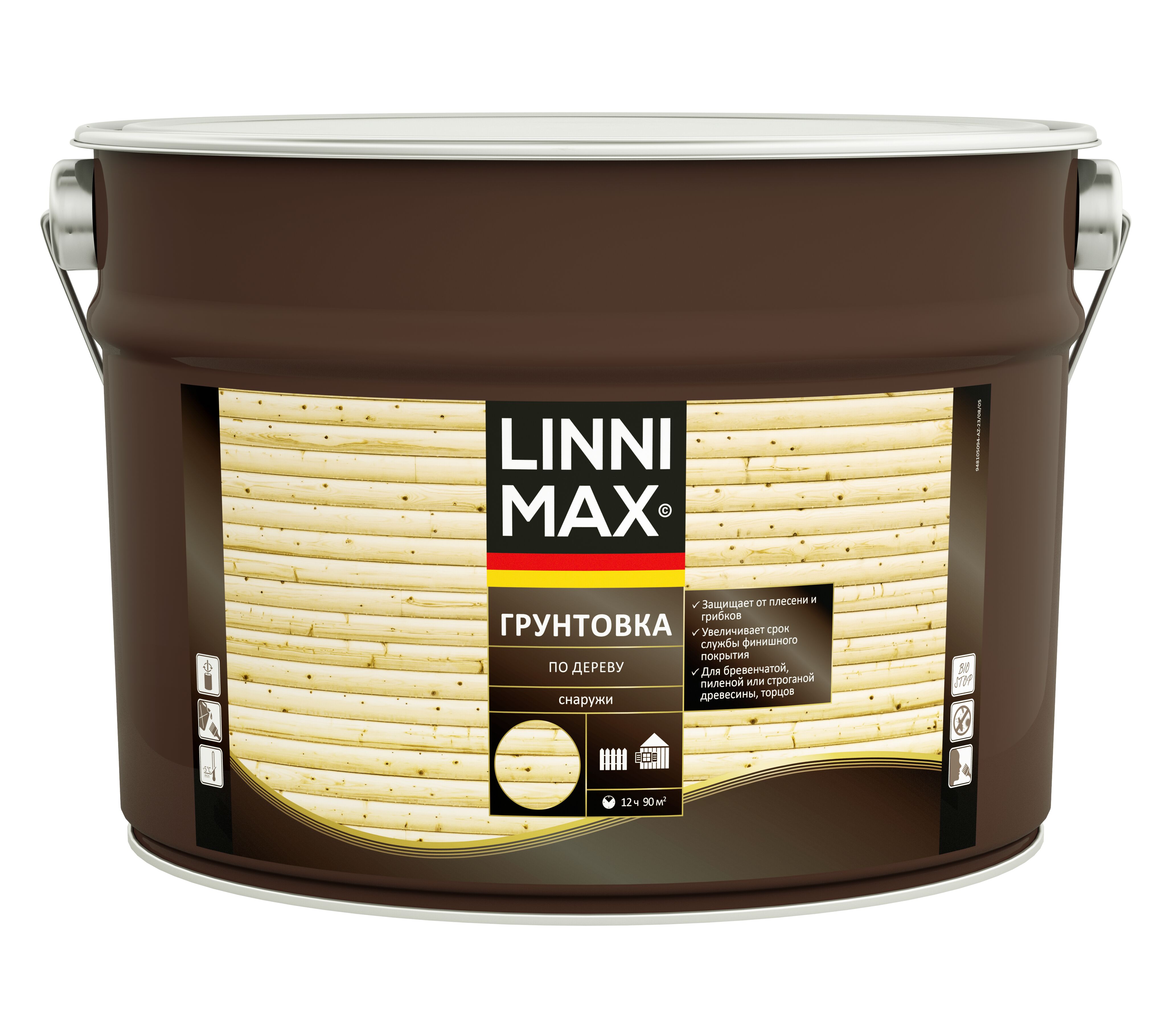 Грунтовка по дереву 9л Лессирующий антисептик LINNIMAX, Грунтовка по дереву 9л Лессирующий антисептик LINNIMAX купить в Санкт-Петербурге Грунтовка по дереву 9л Лессирующий антисептик LINNIMAX, Грунтовка по дереву 9л Лессирующий антисептик LINNIMAX