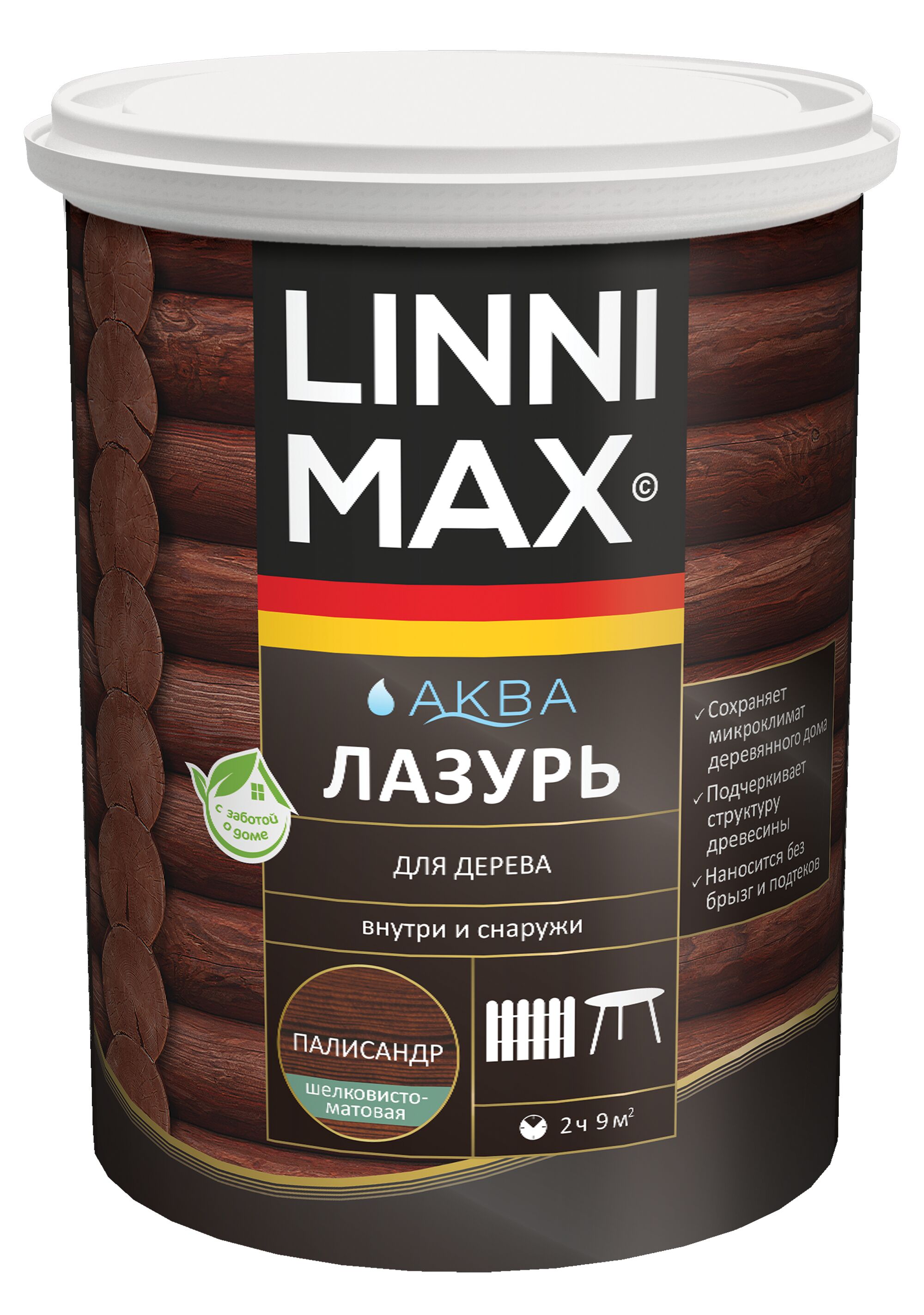 Аква Лазурь для дерева Палисандр 0,9л Лессирующий антисептик LINNIMAX, Аква Лазурь для дерева Палисандр 0,9л Лессирующий антисептик LINNIMAX купить в Санкт-Петербурге Аква Лазурь для дерева Палисандр 0,9л Лессирующий антисептик LINNIMAX, Аква Лазурь для дерева Палисандр 0,9л Лессирующий антисептик LINNIMAX