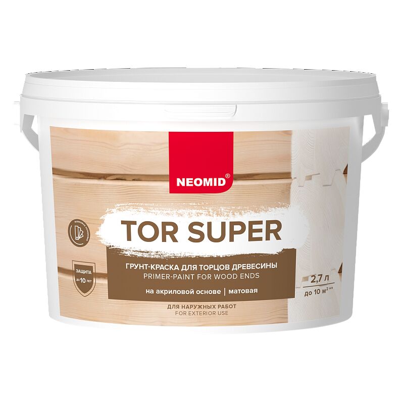 Грунт-краска TOR Super 2,7л База С готовый NEOMID, База С купить в Санкт-Петербурге Грунт-краска TOR Super 2,7л База С готовый NEOMID, База С