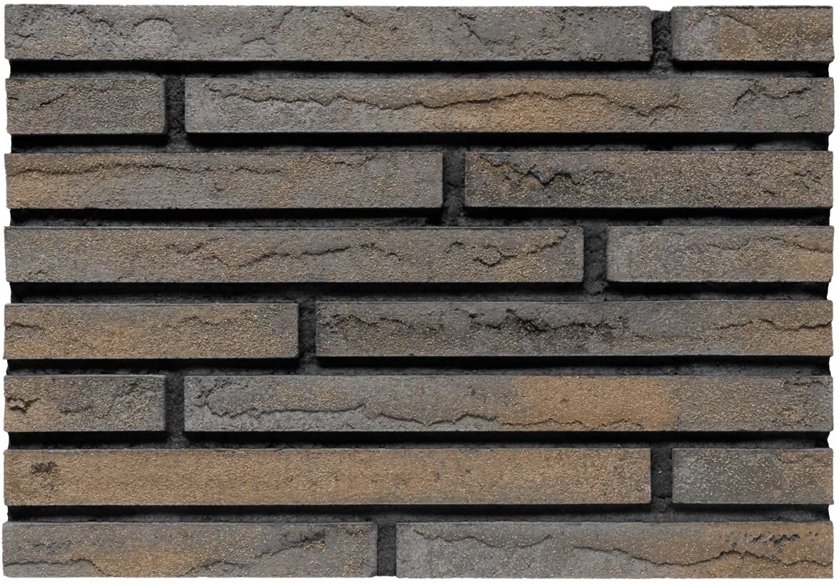 BrickWell плитка 440х50х20 Серия Traditional Графит с коричневой патиной ригель, BrickWell плитка 440х50х20 Серия Traditional Графит с коричневой патиной ригель