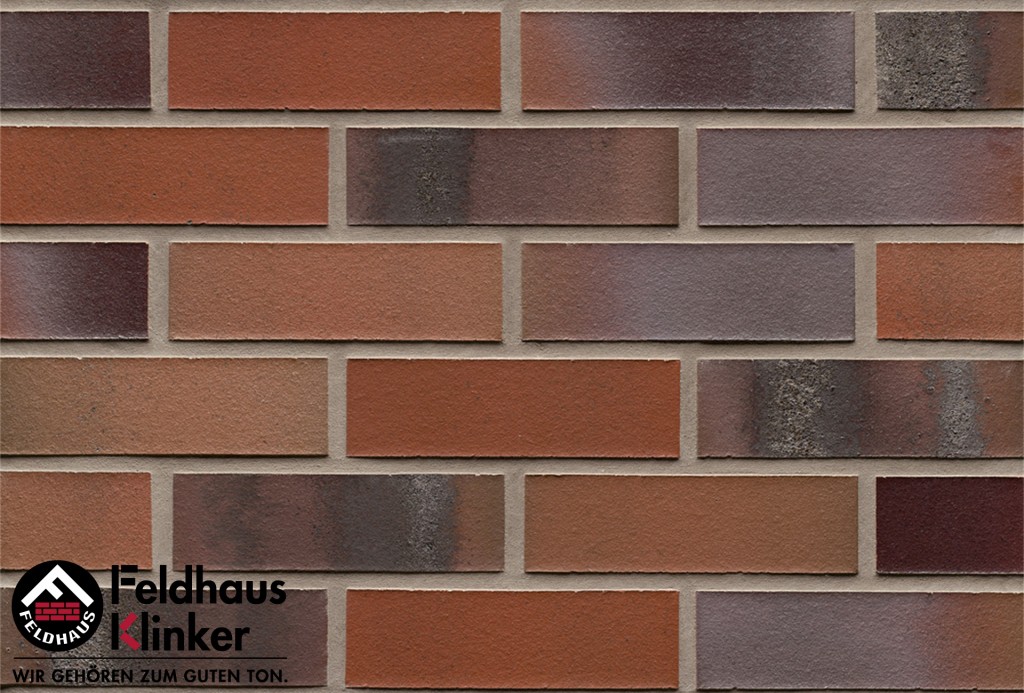 Клинкерная плитка Feldhaus Klinker Carbona carmesi colori<br>240х14х71 мм, R560NF14