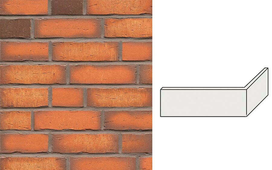 Клинкерная плитка угловая W758NF14 (240+115)x14x71 мм 12шт/уп FeldHaus, vascu terracotta купить в Москве Клинкерная плитка угловая W758NF14 (240+115)x14x71 мм 12шт/уп FeldHaus, vascu terracotta