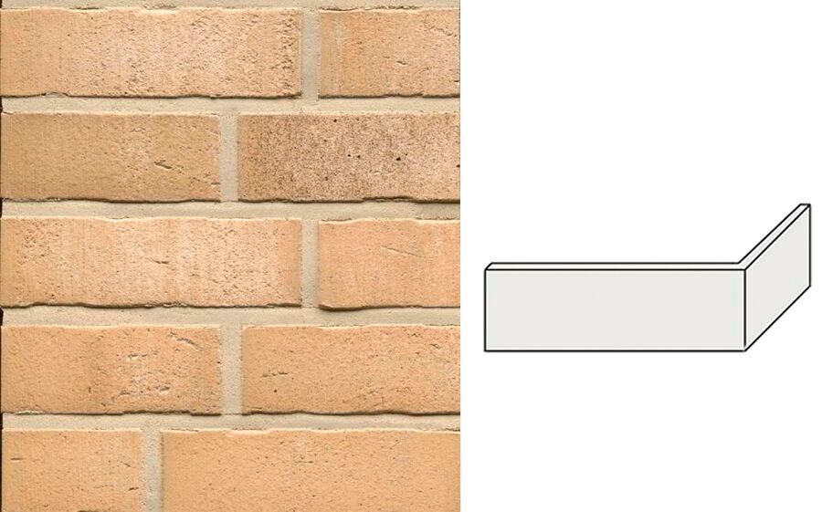 Клинкерная плитка угловая W766NF11 (240+115)x11x71мм 15шт/уп FeldHaus, vascu sabiosa rotado