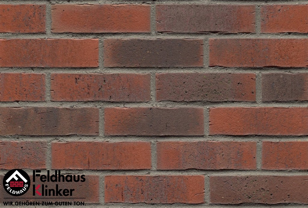 Клинкерная плитка ручной формовки Feldhaus Klinker, Vascu carmesi flores 240х71х14 мм, R743NF14