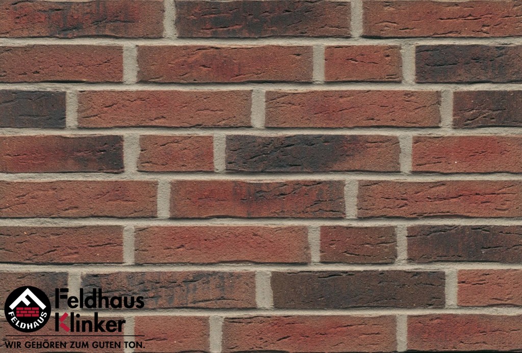 Клинкерная плитка ручной формовки Feldhaus Klinker, Sintra carmesi nelino 240х14х52 мм, R685DF14