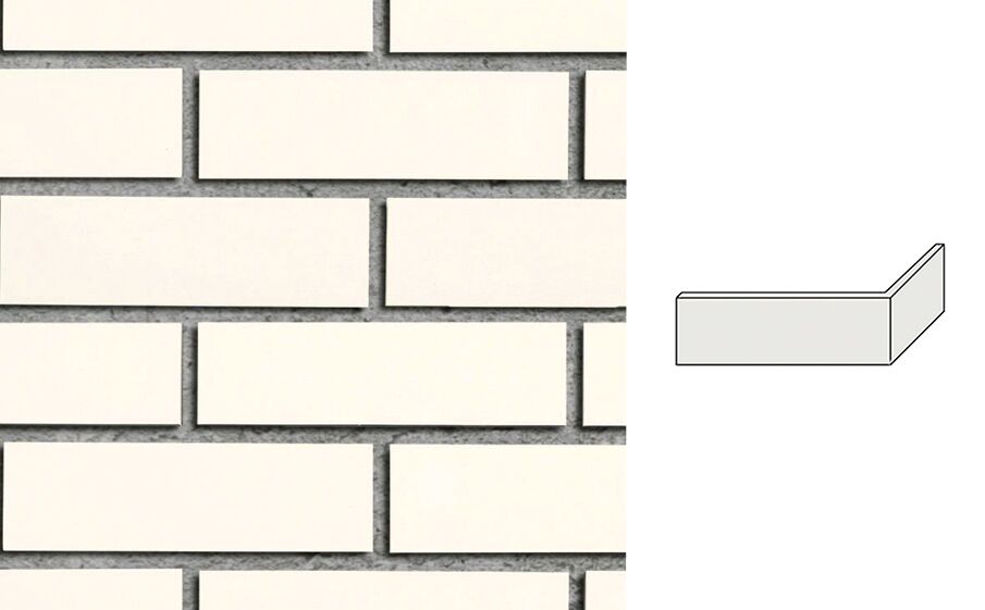 Плитка угловая OSLO perlweiß glatt NF 240x9x71x115мм Roben, РАСПРОДАЖА Плитка угловая OSLO perlweiß glatt NF 240x9x71x115мм Roben
