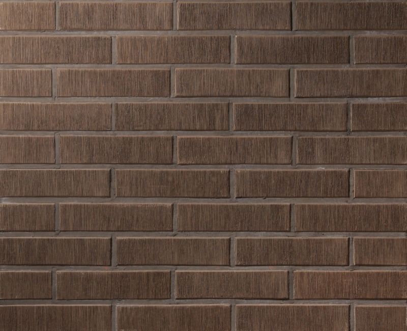 Asais Brunis, плитка фасадная, штриховая, цвет коричневый