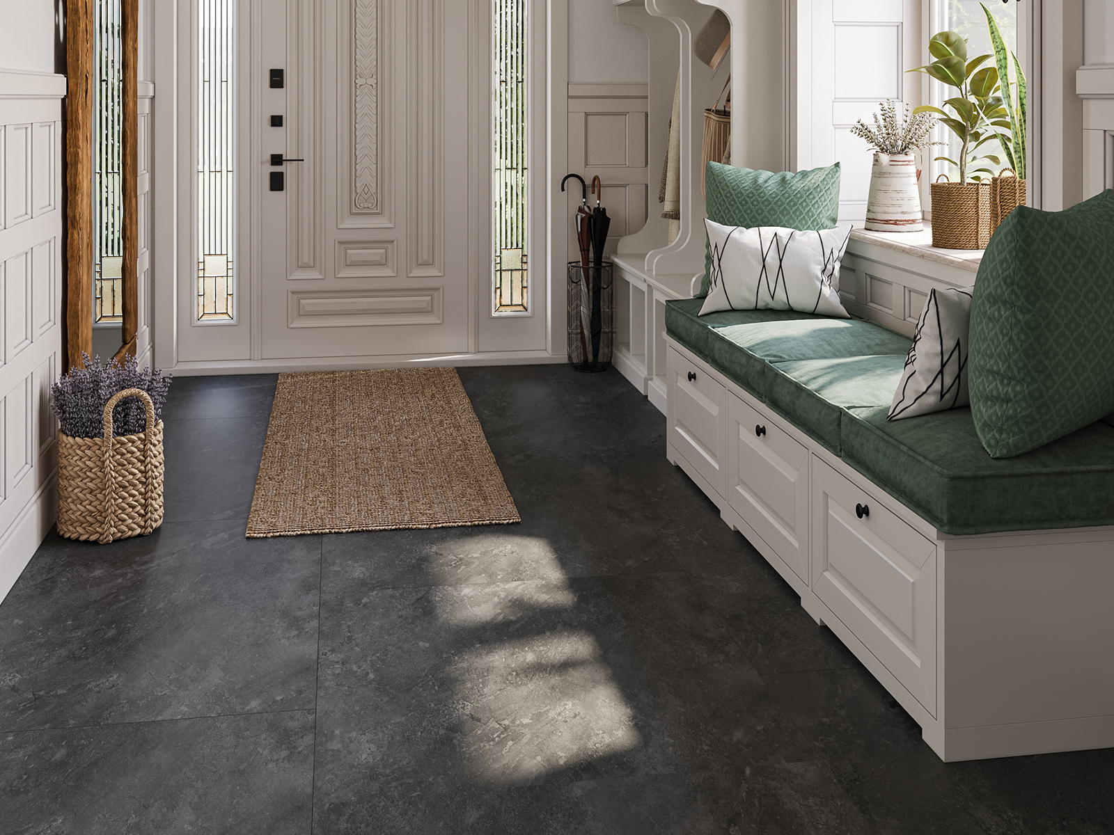 Quick Deck Plus Плита ЛВДСПШ Колониал Блэк 16х900х1200мм (1.08м2/0.01728м3) 40шт/пал