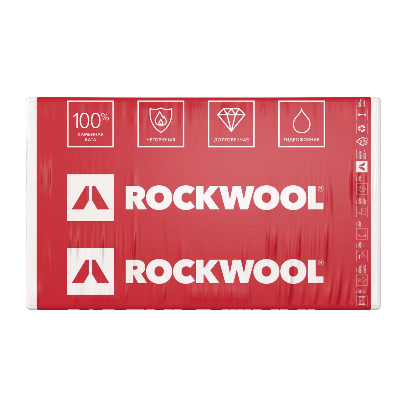 Rockwool Венти Баттс Д Оптима 150мм, 0.36м3, Rockwool Венти Баттс Д Оптима 600*1000*150/4шт./0.36куб.м