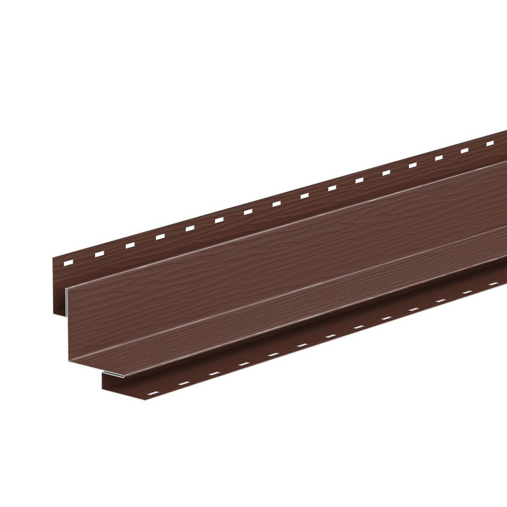 Угол сайдинга внутренний сложный 50x50 PE Zn275, Шоколадно-коричневый 8017