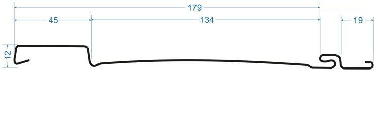 Сайдинг Docke PREMIUM S7 Вертикальный 3000х180мм Графит