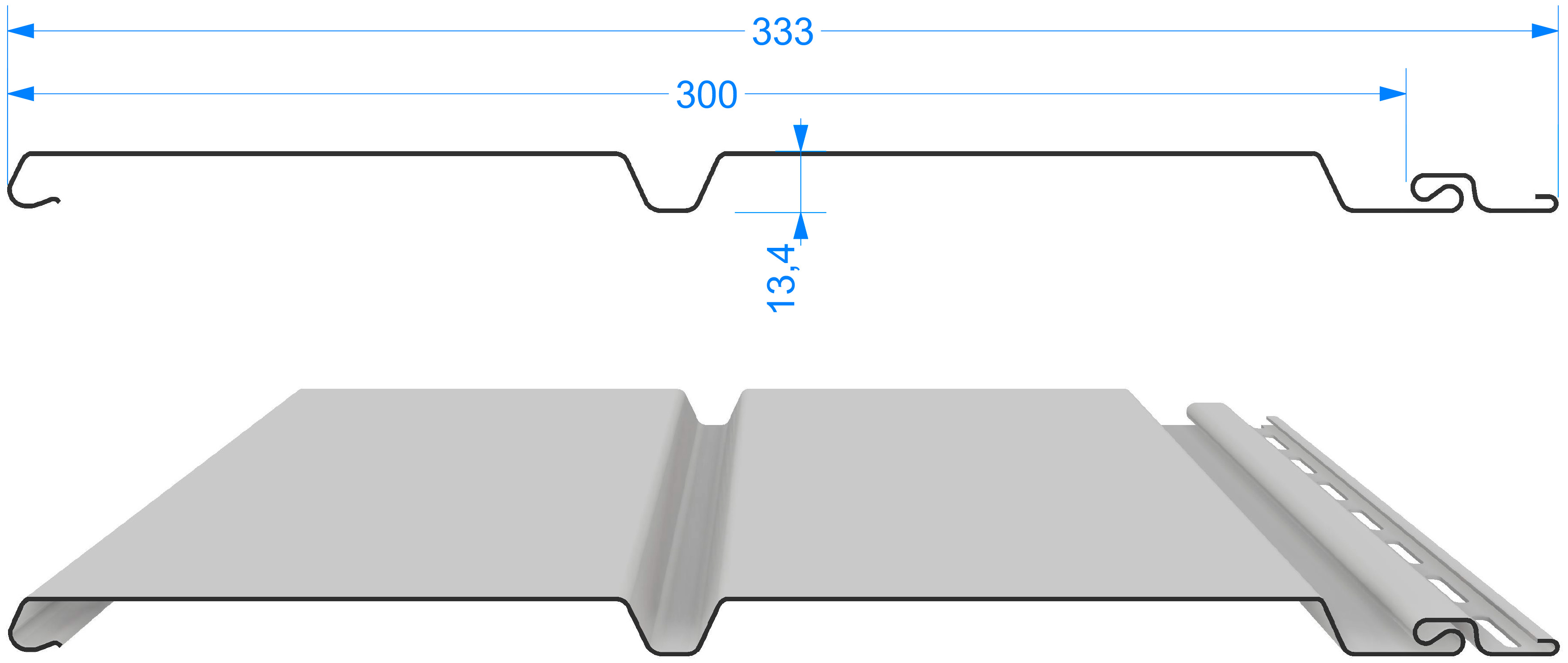 Сайдинг Docke Premium Брус D6S