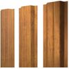 Металлический штакетник П-образный прямой Colority Print двусторонний Golden Wood Эко Золотой дуб