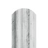 Штакетник металлический LANE-O М-образный фигурный верх Ecosteel Matt беленый дуб матовый