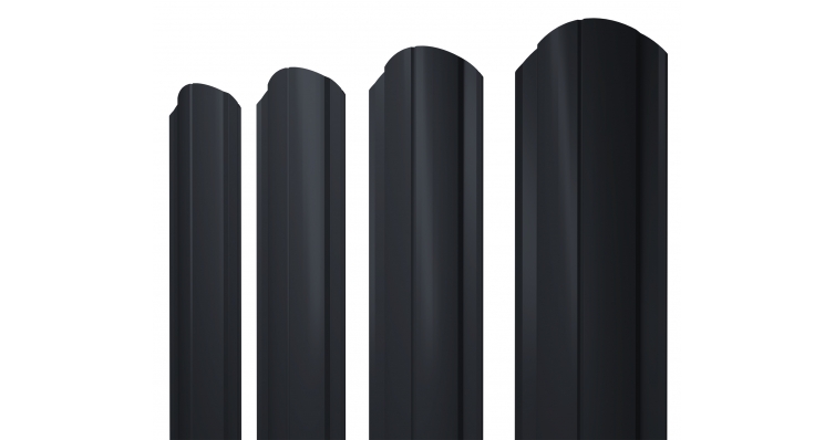 Металлический штакетник Полукруглый Slim фигурный Rooftop Matte, Штакетник Полукруглый Slim фигурный GL 0.50мм 7024 (темно-серый) Rooftop Matte {длины по спецификации} купить в Санкт-Петербурге Металлический штакетник Полукруглый Slim фигурный Rooftop Matte, Штакетник Полукруглый Slim фигурный GL 0.50мм 7024 (темно-серый) Rooftop Matte {длины по спецификации}