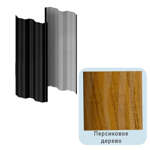 Штакетник МП М-111-Т прямой 0.50мм Ecosteel Texture {длины по списку}, Персиковое дерево купить в Санкт-Петербурге Штакетник МП М-111-Т прямой 0.50мм Ecosteel Texture {длины по списку}, Персиковое дерево
