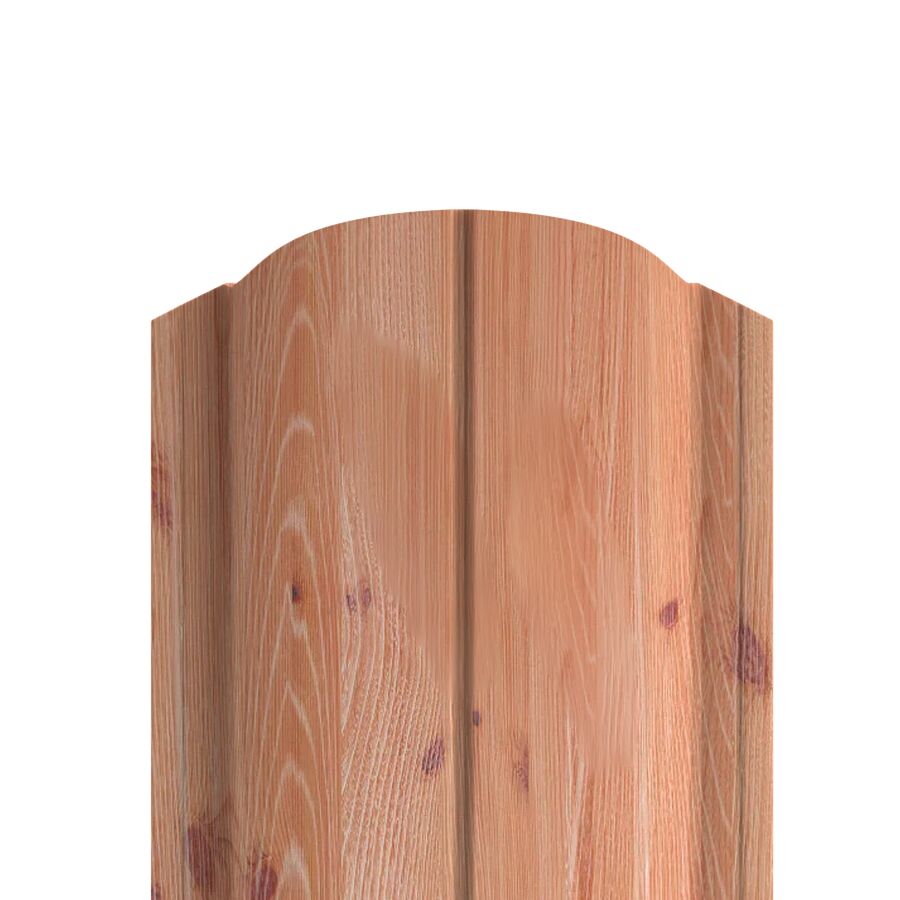Штакетник МП ELLIPSE-O фигурный 0.45мм Ecosteel Texture {длины по списку}, Золотой орех купить в Санкт-Петербурге Штакетник МП ELLIPSE-O фигурный 0.45мм Ecosteel Texture {длины по списку}, Золотой орех