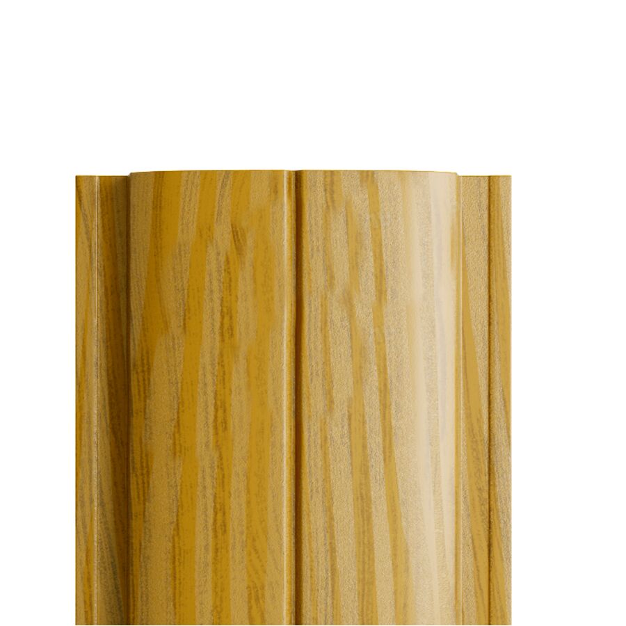 Штакетник металлический МП ELLIPSE-T прямой Ecosteel Textur, Золотой дуб купить в Санкт-Петербурге Штакетник металлический МП ELLIPSE-T прямой Ecosteel Textur, Золотой дуб