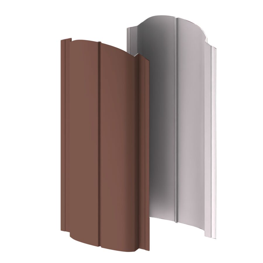 Штакетник МП ELLIPSE-O-БР фигурный 0.50мм Valori {длины по списку}, Brown (коричневый) купить в Санкт-Петербурге Штакетник МП ELLIPSE-O-БР фигурный 0.50мм Valori {длины по списку}, Brown (коричневый)