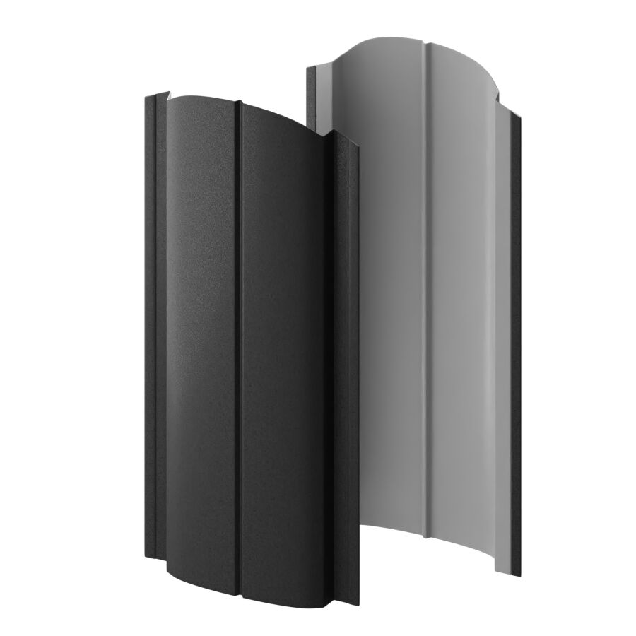 Штакетник МП ELLIPSE-O-БР фигурный 0.50мм Valori {длины по списку}, Dark Grey (темно-серый) купить в Санкт-Петербурге Штакетник МП ELLIPSE-O-БР фигурный 0.50мм Valori {длины по списку}, Dark Grey (темно-серый)