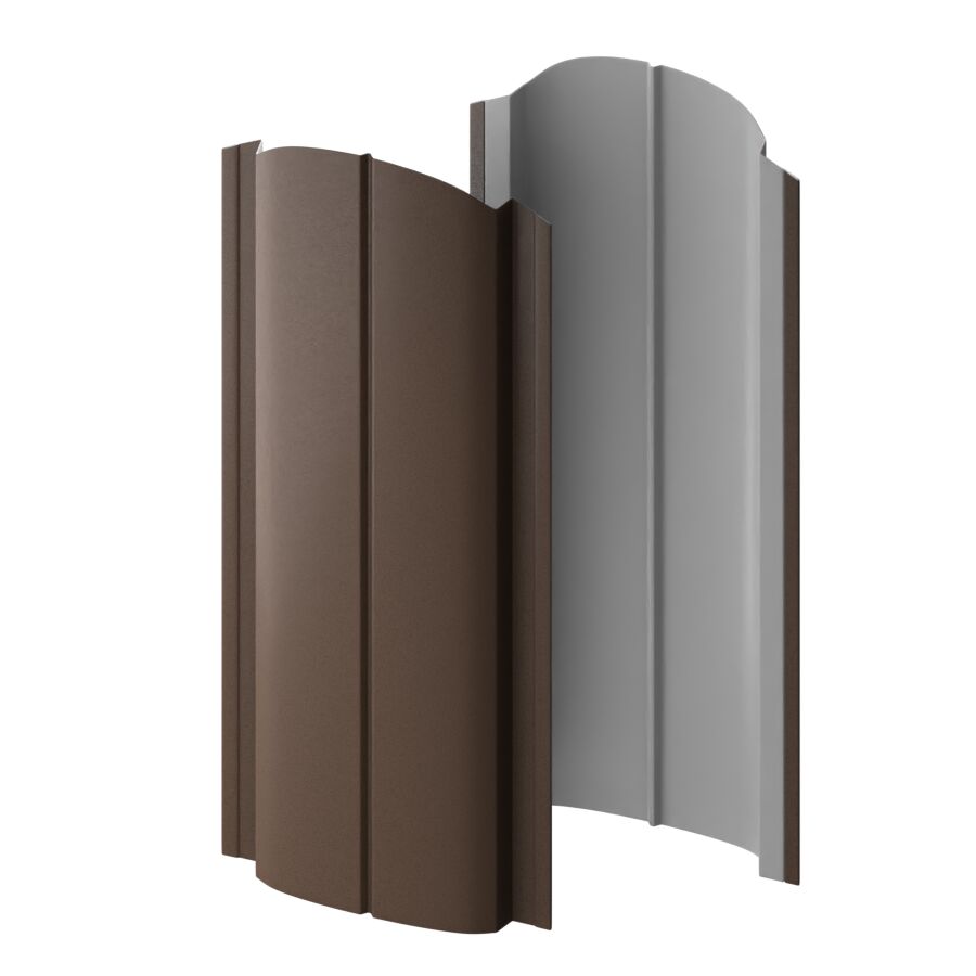 Штакетник МП ELLIPSE-O-БР фигурный 0.50мм Valori {длины по списку}, Oxi Beige (бежево-серый) купить в Санкт-Петербурге Штакетник МП ELLIPSE-O-БР фигурный 0.50мм Valori {длины по списку}, Oxi Beige (бежево-серый)