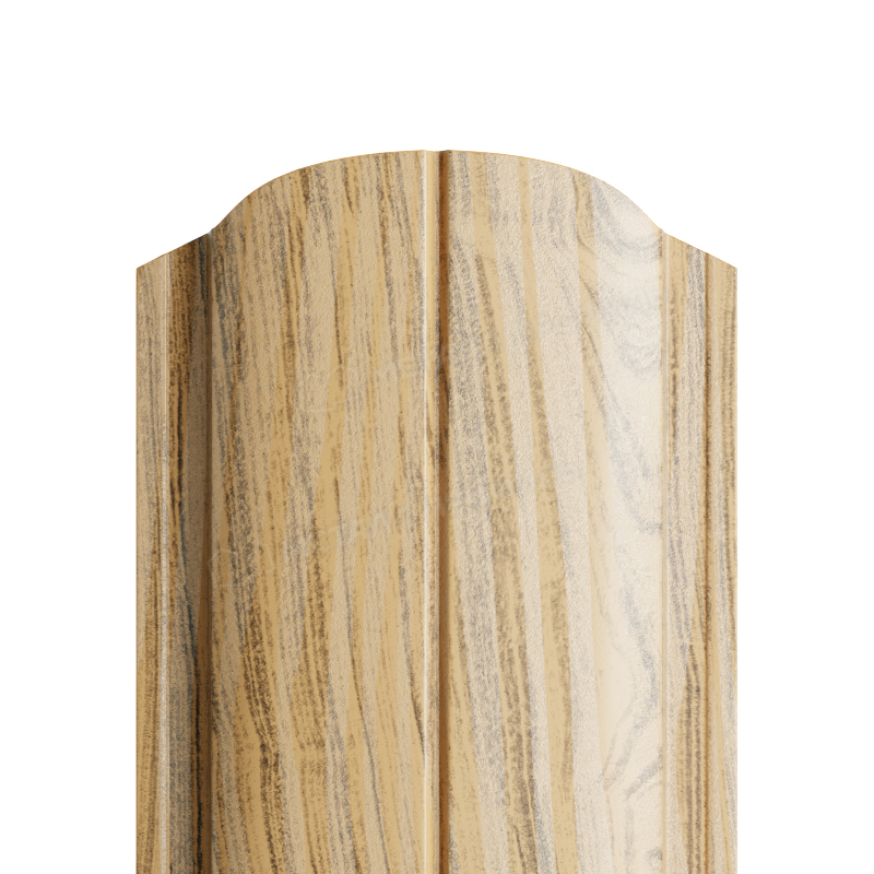 Штакетник МП ELLIPSE-O-БР фигурный 0.50мм Сосна Ecosteel Texture {длины по списку}, Сосна купить в Санкт-Петербурге Штакетник МП ELLIPSE-O-БР фигурный 0.50мм Сосна Ecosteel Texture {длины по списку}, Сосна