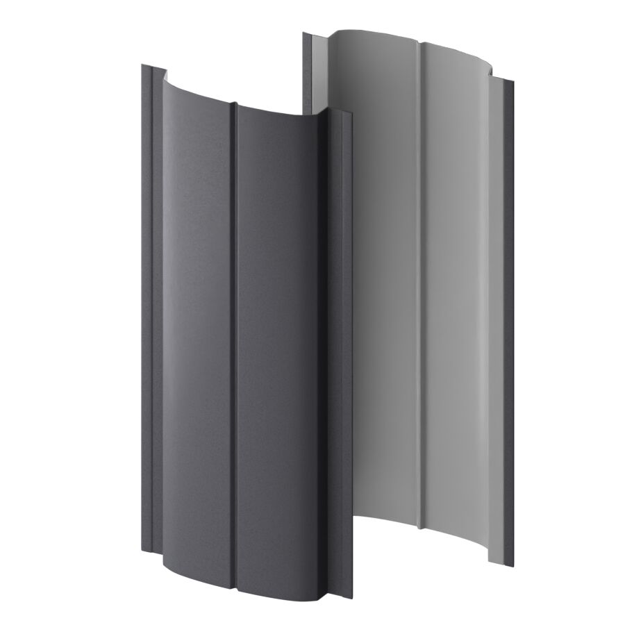 Штакетник МП ELLIPSE-T-БР прямой 0.50мм Valori {длины по списку}, Grey (серый) купить в Санкт-Петербурге Штакетник МП ELLIPSE-T-БР прямой 0.50мм Valori {длины по списку}, Grey (серый)