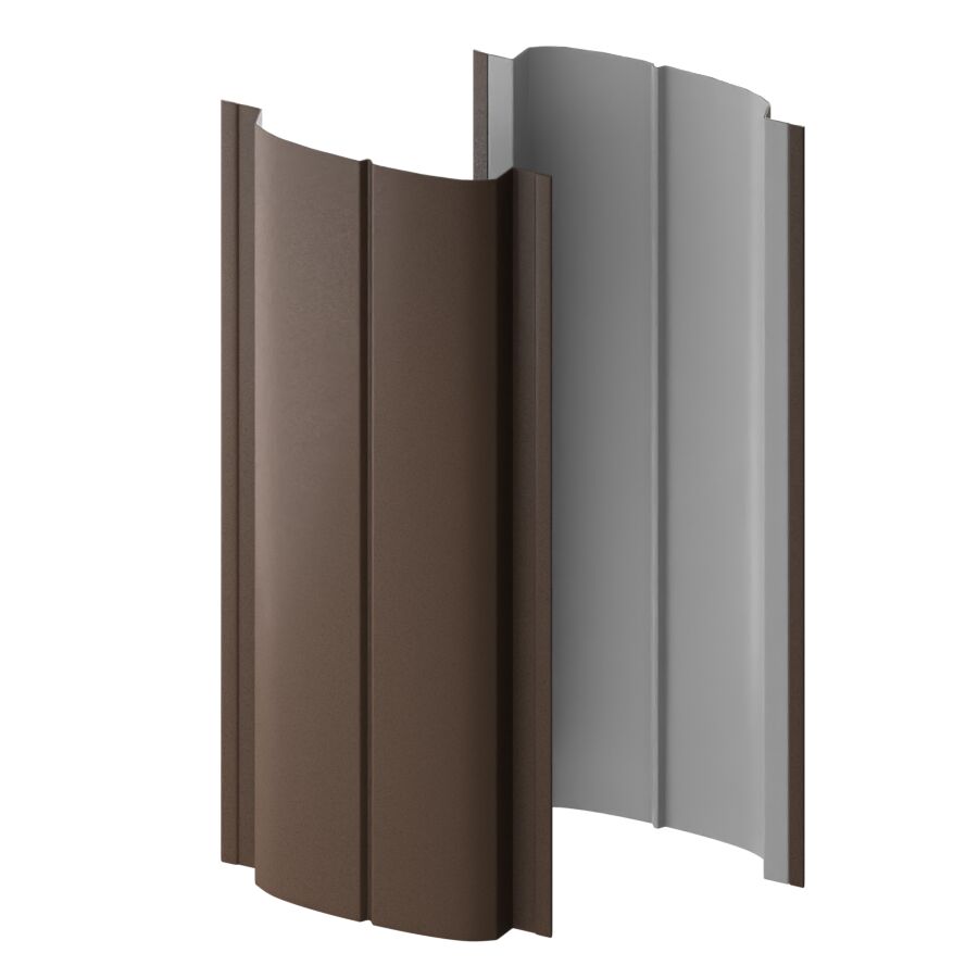 Штакетник металлический МП ELLIPSE-T прямой Valori, Oxi Beige (бежево-серый) купить в Санкт-Петербурге Штакетник металлический МП ELLIPSE-T прямой Valori, Oxi Beige (бежево-серый)