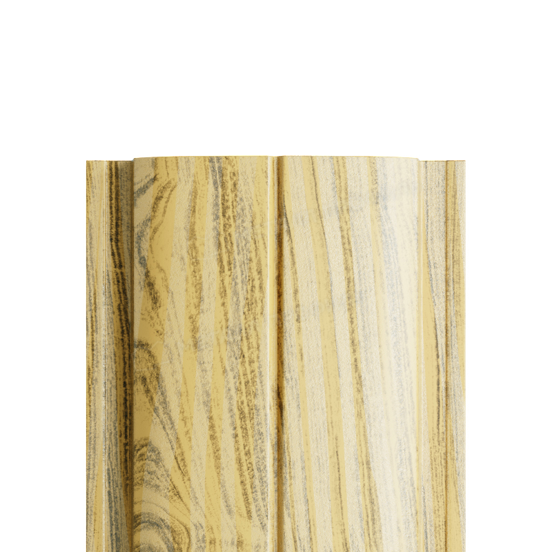 Штакетник металлический МП ELLIPSE-T прямой Ecosteel Textur, Сосна купить в Санкт-Петербурге Штакетник металлический МП ELLIPSE-T прямой Ecosteel Textur, Сосна
