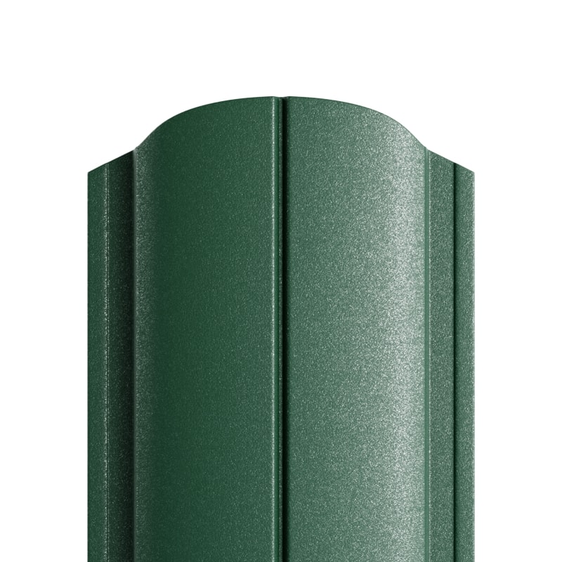 Штакетник металлический круглый МП ELLIPSE-O фигурный VikingMP E темно-зеленый 6005