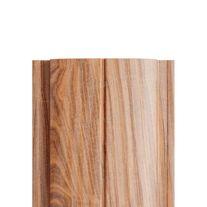 Штакетник металлический МП ELLIPSE-T прямой Ecosteel Textur, Кедр купить в Санкт-Петербурге Штакетник металлический МП ELLIPSE-T прямой Ecosteel Textur, Кедр