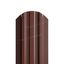 Штакетник металлический МП LANE-O фигурный PURMAN коричневый 8017