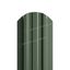 Штакетник металлический МП LANE-O фигурный Puretan темно-зеленый RR11