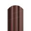 Штакетник металлический МП LANE-O фигурный Puretan коричневый 8017