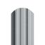 Штакетник металлический МП LANE-O фигурный NormanMP светло-серый 7004