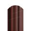 Штакетник металлический LANE-O М-образный фигурный верх PE 0,45мм коричневый 8017
