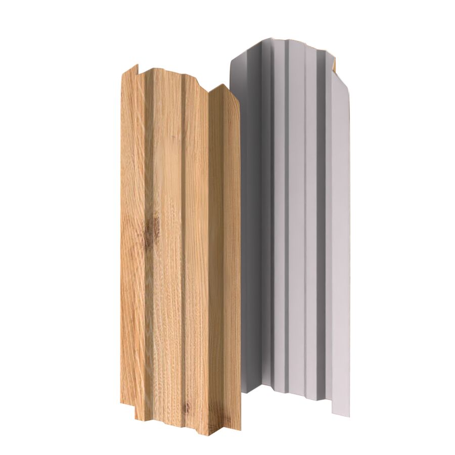 Штакетник МП LАNE-O-БР фигурный 0.45мм Ecosteel Texture {длины по списку}, Орех купить в Санкт-Петербурге Штакетник МП LАNE-O-БР фигурный 0.45мм Ecosteel Texture {длины по списку}, Орех