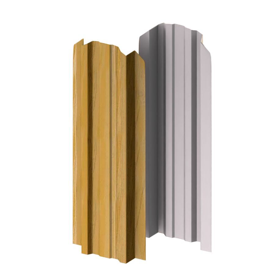 Штакетник металлический МП LANE-O фигурный Ecosteel Textur, Персиковое дерево купить в Санкт-Петербурге Штакетник металлический МП LANE-O фигурный Ecosteel Textur, Персиковое дерево