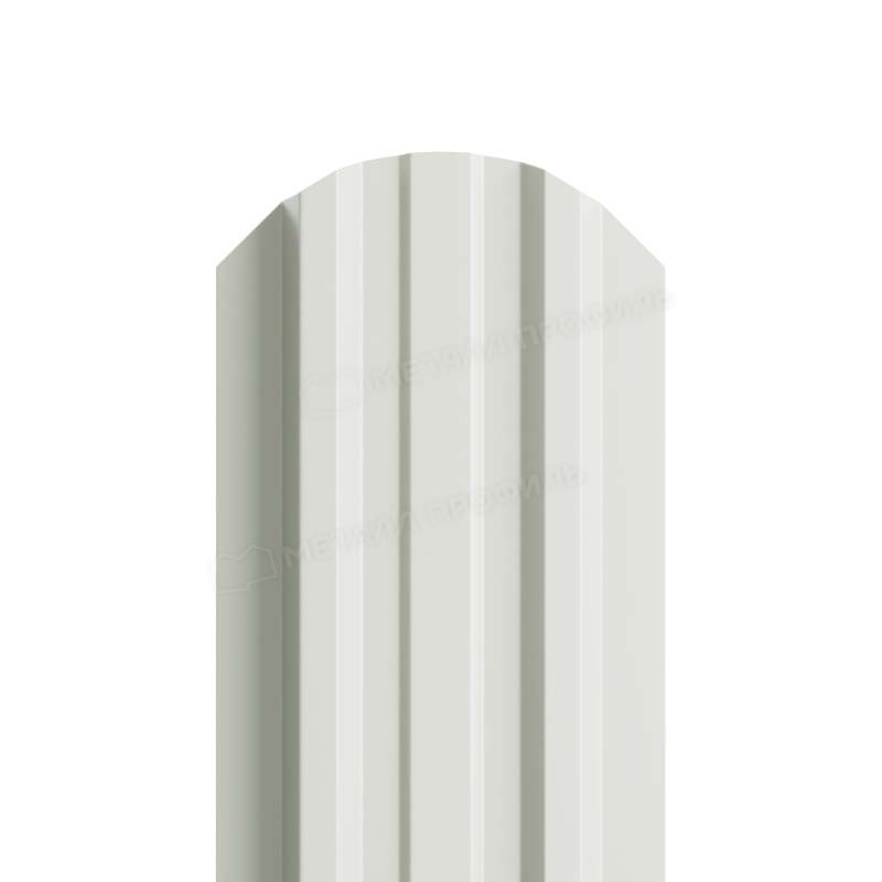 Штакетник металлический LANE-O М-образный фигурный верх PE 0,45мм белый 9003