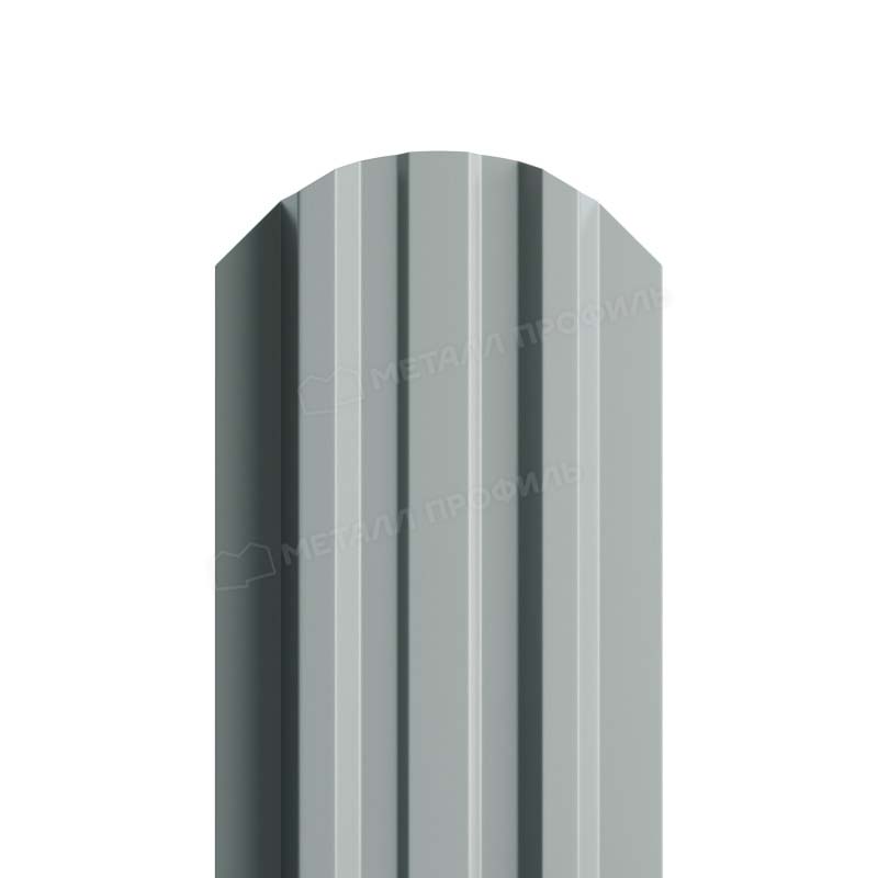 Штакетник металлический LANE-O М-образный фигурный верх PE 0,45мм серый 7005