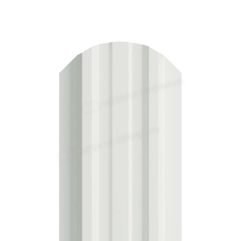 Штакетник металлический LANE-O М-образный фигурный верх PE 0,45мм белый 9010