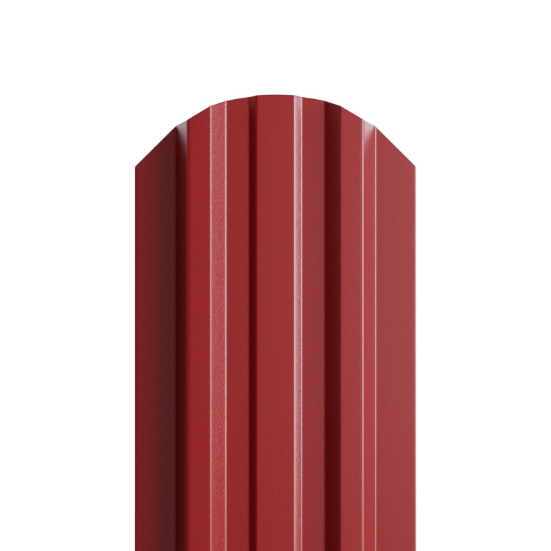 Штакетник металлический МП LANE-O фигурный PURMAN красный 3011