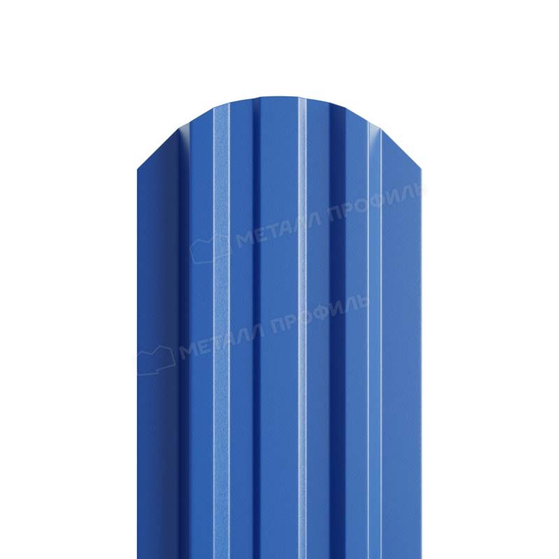Штакетник металлический МП LANE-O фигурный PURMAN синий 5005