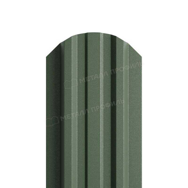 Штакетник металлический МП LANE-O фигурный VikingMP E бутылочный зеленый 6007