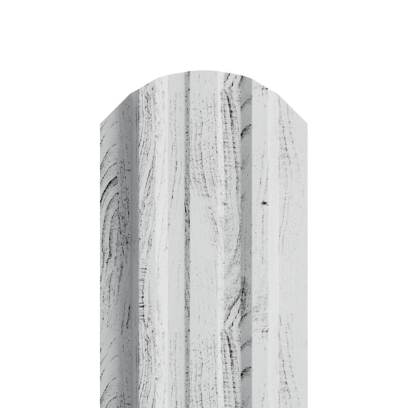 Штакетник металлический МП LANE-O фигурный Ecosteel Matt, Беленый дуб купить в Санкт-Петербурге Штакетник металлический МП LANE-O фигурный Ecosteel Matt, Беленый дуб