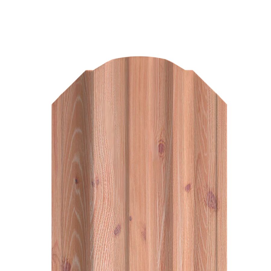 Штакетник МП TRAPEZE-O-БР фигурный 0.45мм Ecosteel Texture {длины по списку}, Золотой орех купить в Санкт-Петербурге Штакетник МП TRAPEZE-O-БР фигурный 0.45мм Ecosteel Texture {длины по списку}, Золотой орех